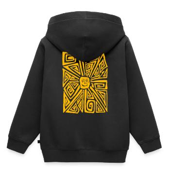 STRANGE SUN  - Sweat Premium à capuche enfant bio - noir - Dos - AI Model Kid Male (0cm)