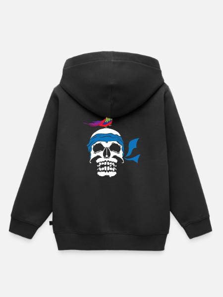 Pirat - Kinder Premium Organic Hoodie - Schwarz