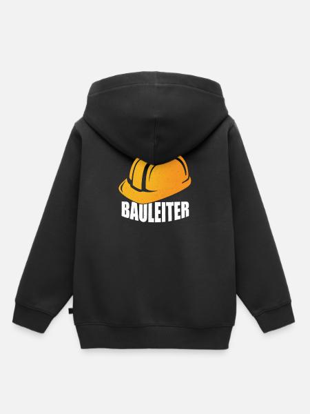 Bauarbeiter - Kinder Premium Organic Hoodie - Schwarz