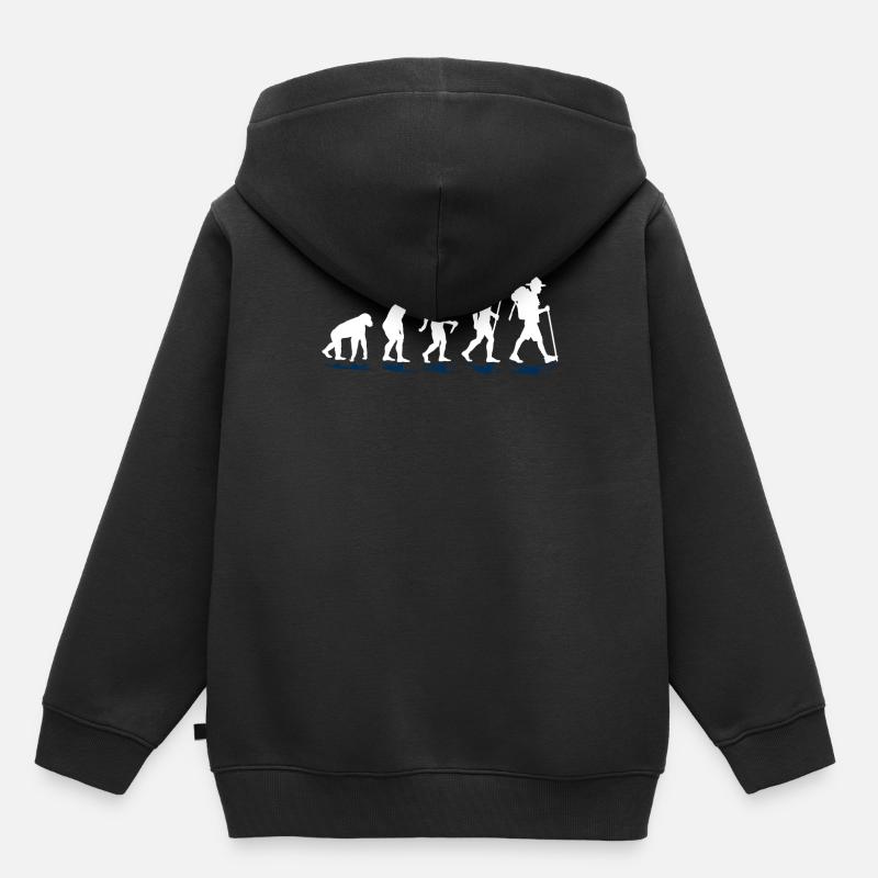 scout - Sweat Premium à capuche enfant bio - noir