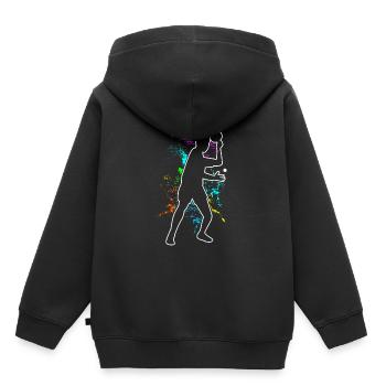Tischtennis - Kinder Premium Organic Hoodie - Schwarz - Hinten - AI Model Kid Male (0cm)