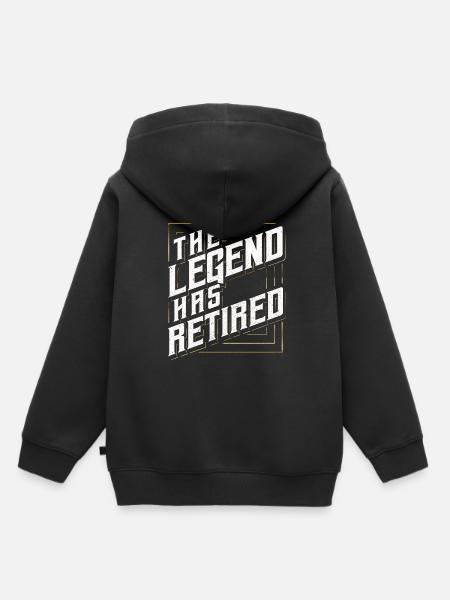 Rente - Kinder Premium Organic Hoodie - Schwarz