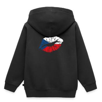 Czech Republic - Kids Premium Organic Hoodie - black - Back - AI Model Kid Male (0cm)