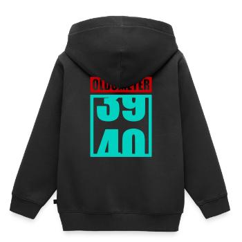 40. Geburtstag - Kinder Premium Organic Hoodie - Schwarz - Hinten - AI Model Kid Male (0cm)