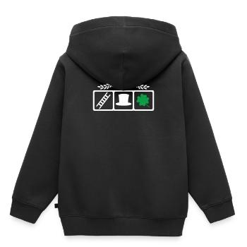 Schornsteinfeger - Kinder Premium Organic Hoodie - Schwarz - Hinten - AI Model Kid Male (0cm)