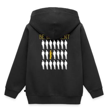 Clarinette - Sweat Premium à capuche enfant bio - noir - Dos - AI Model Kid Male (0cm)