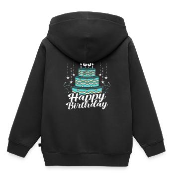 50th birthday - Kids Premium Organic Hoodie - black - Back - AI Model Kid Male (0cm)