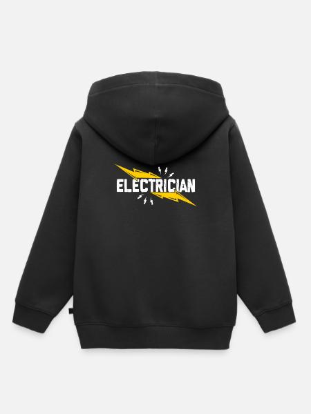 Elektriker - Kinder Premium Organic Hoodie - Schwarz