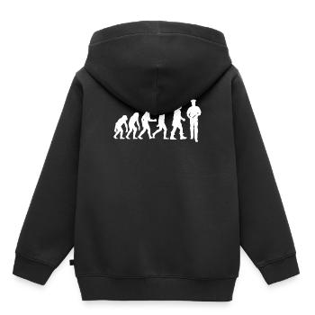 Police - Sweat Premium à capuche enfant bio - noir - Dos - AI Model Kid Male (0cm)