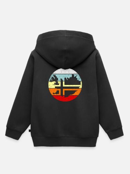 Island - Kinder Premium Organic Hoodie - Schwarz