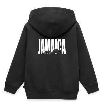 Jamaïque - Sweat Premium à capuche enfant bio - noir - Dos - AI Model Kid Male (0cm)