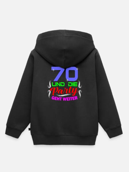 70. Geburtstag - Kinder Premium Organic Hoodie - Schwarz
