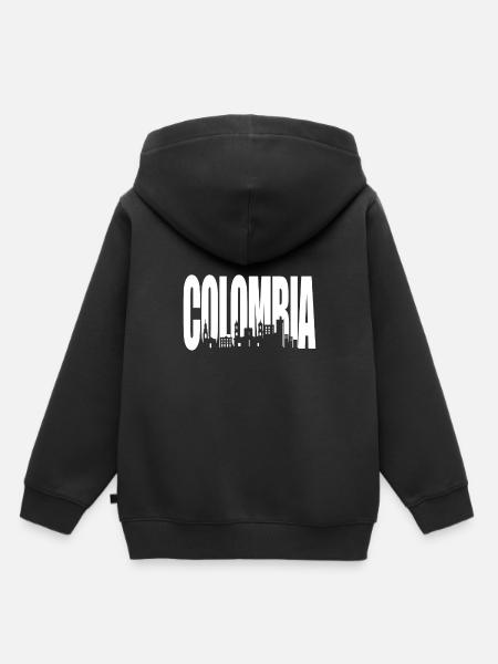 Kolumbien - Kinder Premium Organic Hoodie - Schwarz