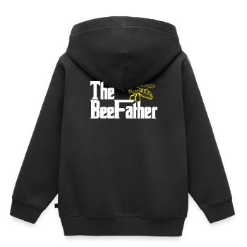 Imker - Kinder Premium Organic Hoodie - Schwarz - Hinten - AI Model Kid Male (0cm)