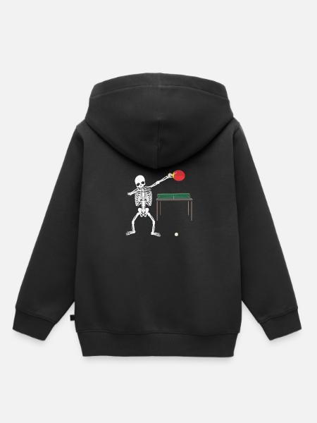 Tischtennis - Kinder Premium Organic Hoodie - Schwarz