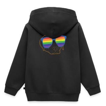 Labrador - Kinder Premium Organic Hoodie - Schwarz - Hinten - AI Model Kid Male (0cm)