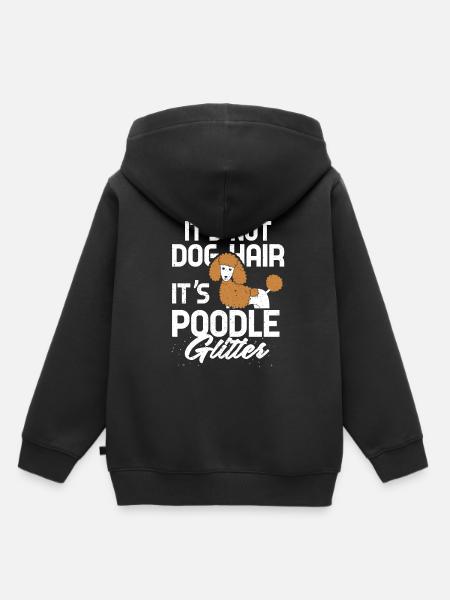 Pudel - Kinder Premium Organic Hoodie - Schwarz