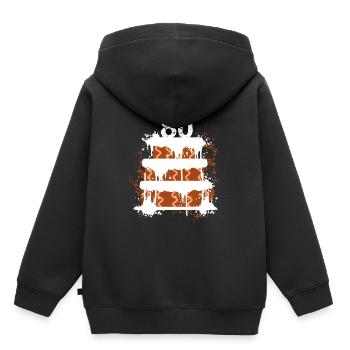 80th birthday - Kids Premium Organic Hoodie - black - Back - AI Model Kid Male (0cm)