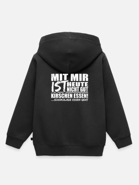 lustiger Spruch - Kinder Premium Organic Hoodie - Schwarz