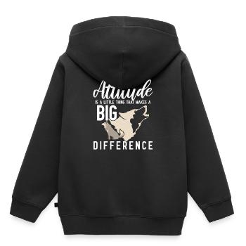 Husky - Kids Premium Organic Hoodie - black - Back - AI Model Kid Male (0cm)
