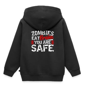 funny saying - Kids Premium Organic Hoodie - black - Back - AI Model Kid Male (0cm)