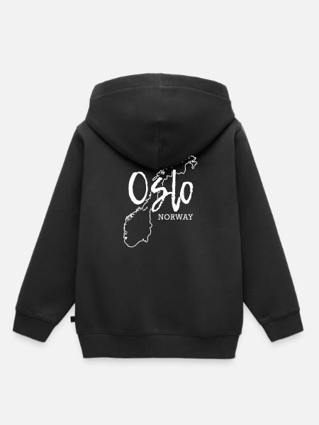 Oslo - Kinder Premium Organic Hoodie - Schwarz