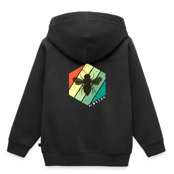 Imker - Kinder Premium Organic Hoodie - Schwarz - Hinten - AI Model Kid Male (0cm)