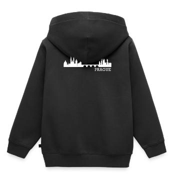 Prag Tschechien - Kinder Premium Organic Hoodie - Schwarz - Hinten - AI Model Kid Male (0cm)