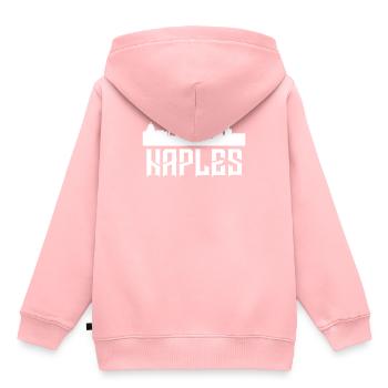 Naples Italy - Kids Premium Organic Hoodie - rose - Back - AI Model Kid Female (0cm)