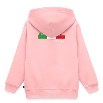 Naples Italy - Kids Premium Organic Hoodie - rose - Back - AI Model Kid Female (0cm)