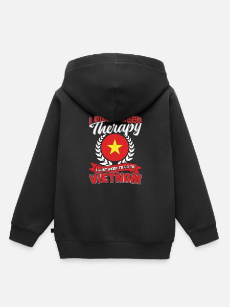Vietnam - Kinder Premium Organic Hoodie - Schwarz