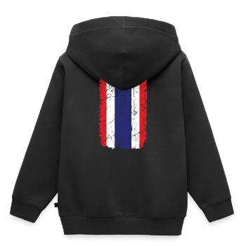 Thaïlande - Sweat Premium à capuche enfant bio - noir - Dos - AI Model Kid Male (0cm)