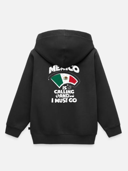 Mexiko - Kinder Premium Organic Hoodie - Schwarz