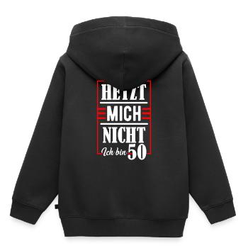 50. Geburtstag - Kinder Premium Organic Hoodie - Schwarz - Hinten - AI Model Kid Male (0cm)