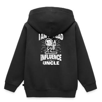 oncle - Sweat Premium à capuche enfant bio - noir - Dos - AI Model Kid Male (0cm)