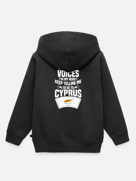 Zypern - Kinder Premium Organic Hoodie - Schwarz