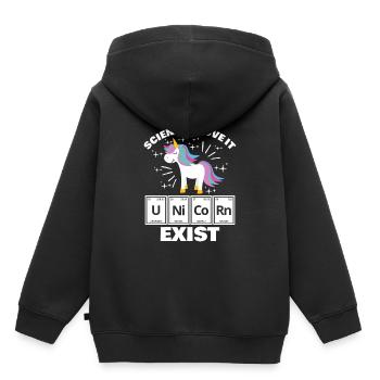 chimie - Sweat Premium à capuche enfant bio - noir - Dos - AI Model Kid Male (0cm)