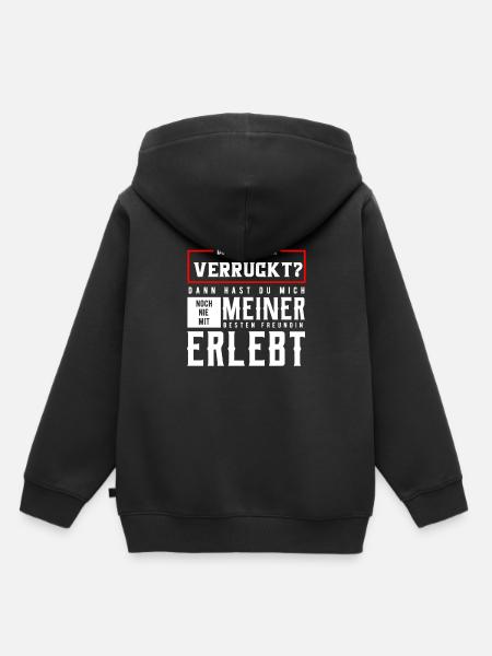 lustiger Spruch - Kinder Premium Organic Hoodie - Schwarz