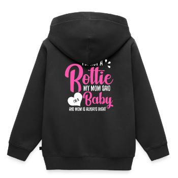 rottweiler - Sweat Premium à capuche enfant bio - noir - Dos - AI Model Kid Male (0cm)