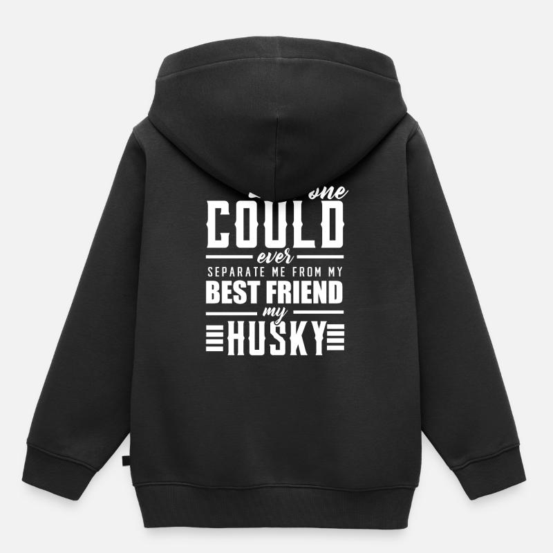 Husky - Sweat Premium à capuche enfant bio - noir