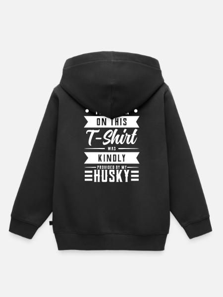 Husky - Kinder Premium Organic Hoodie - Schwarz
