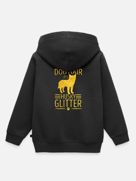 Husky - Kinder Premium Organic Hoodie - Schwarz