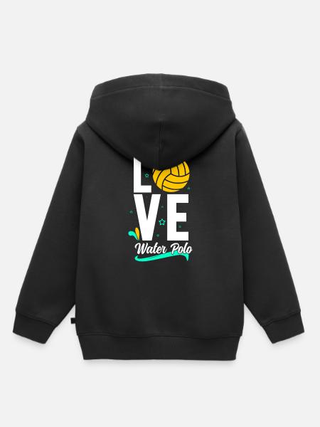 Wasserball - Kinder Premium Organic Hoodie - Schwarz