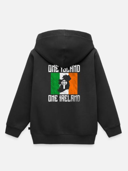 Irland - Kinder Premium Organic Hoodie - Schwarz