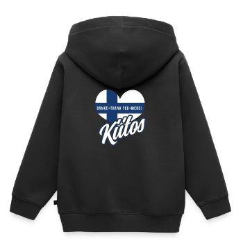 Finlande - Sweat Premium à capuche enfant bio - noir - Dos - AI Model Kid Male (0cm)