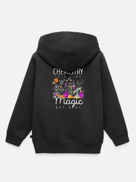 quimica - Hoodie Premium barn ekologisk - svart