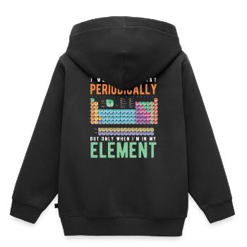 chemie - Kinder Premium Organic Hoodie - Schwarz - Hinten - AI Model Kid Male (0cm)
