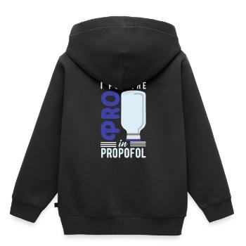 chemistry - Kids Premium Organic Hoodie - black - Back - AI Model Kid Male (0cm)