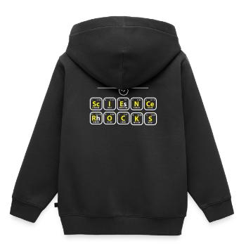 chimie - Sweat Premium à capuche enfant bio - noir - Dos - AI Model Kid Male (0cm)