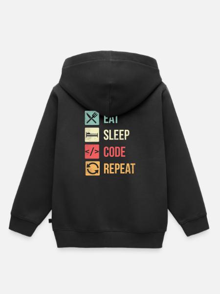 Software Engineer Codierung - Kinder Premium Organic Hoodie - Schwarz